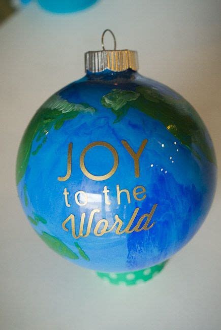 Joy To The World Xmas Ornament Globe Ornament Diy Ornaments Christmas