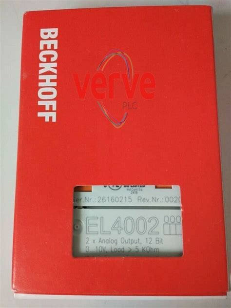 beckhoff el ethercat terminal ch analog output voltage