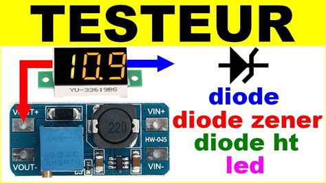 Fabriquer un testeur électronique pour diode zener led diode four micro