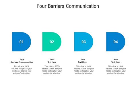 Four Barriers Communication Ppt Powerpoint Presentation Gallery Slides Cpb Presentation