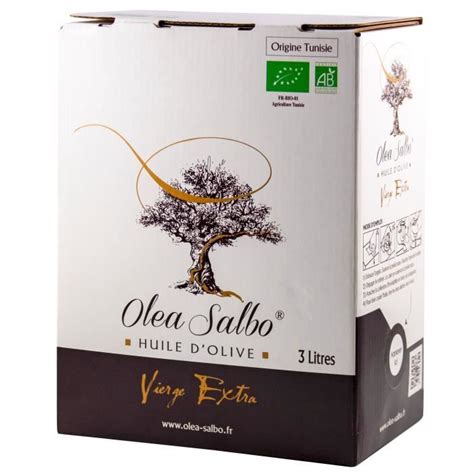 OLEA SALBO Huile D Olive Biologique Vierge Extra BIB 3 Litres