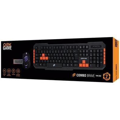 Combo Gamer Brave Teclado E Mouse Usb Oex Tm Mais Eletr Nicos