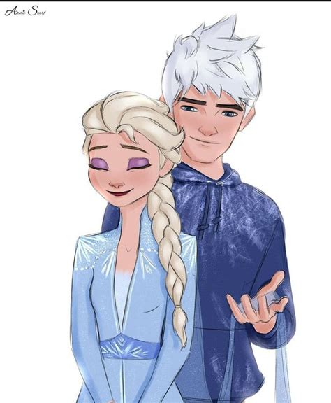 By Thearcticscarf Instagram Elsa And Jack Frost Rise Of The Guardians Frozen 2 Jack