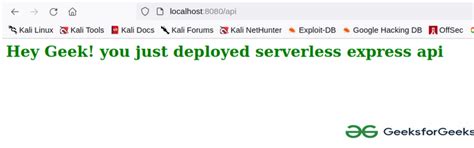 Deploy Serverless Express Application To Vercel Geeksforgeeks