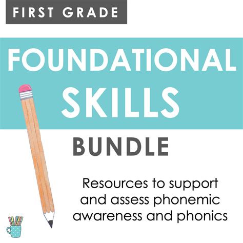 Foundational Reading Skills Bundle First Grade Markers And Minions