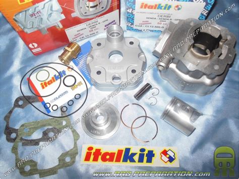 Kit Cc High Engine Mm Italkit Racing Aluminium Bi Segment Derbi