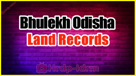 Bhulekh Odisha 2024 Search Land Records Plot Details ROR Online