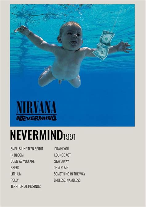 Nevermind Nirvana Póster De Banda Póster De Música Libros De Fotos