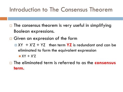 Ppt Consensus Theorem Powerpoint Presentation Free Download Id 3454639