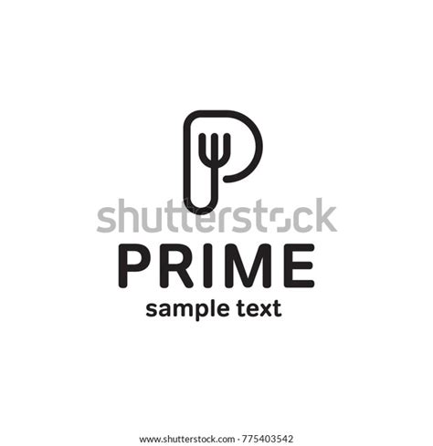 Prime Logo Design Template Vector Alphabet: เวกเตอร์สต็อก (ปลอดค่า ...