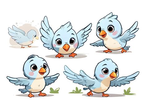 Cute Blue Bird Graphic By Ai Illustration And Graphics · Creative Fabrica