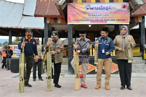 Buka Simulasi Letusan Gunung Marapi Bupati Agam Wilayah Yang Luas Dan