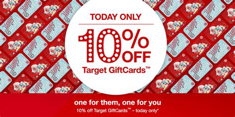 Target takes 10% off its gift cards with free email delivery or shipping