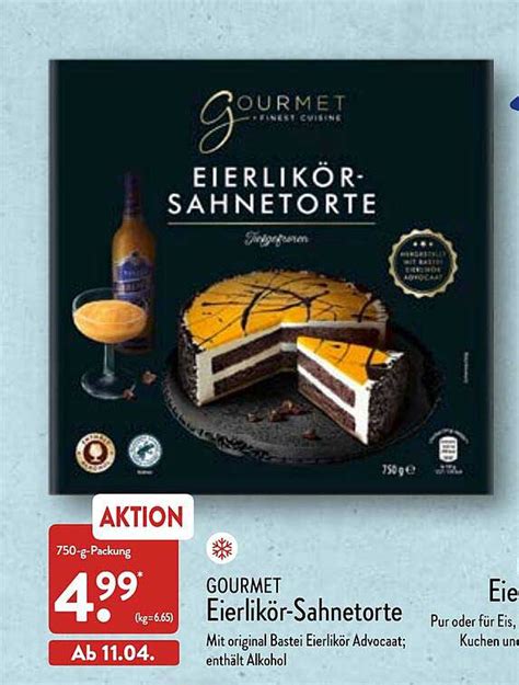 Gourmet Eierlik R Sahnetorte Angebot Bei Aldi Nord Prospekte De