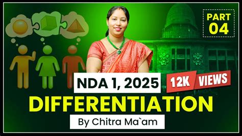 Differentiation For NDA Class 4 NDA Exam DMU MATH Chitra Mam I