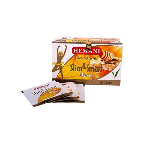 Herbal Slim Tea Slim And Smart With Honey Flavor 20 Tea Bags Hemani