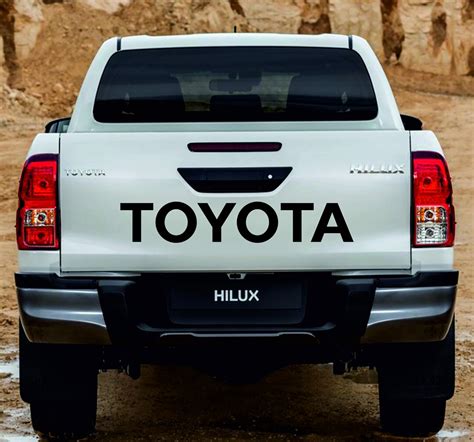 Toyota Sticker Hilux Tailgate Rear Door Decal Pick Up D D Toyota Decals