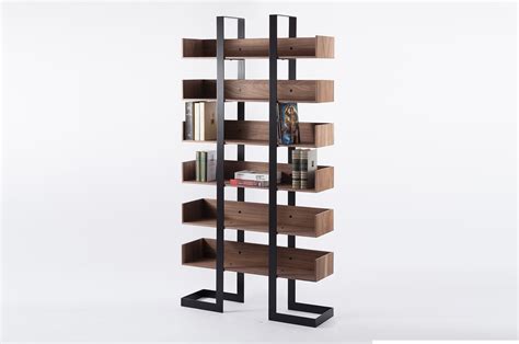 Biblioth Que Design Bois Et M Tal Mobilier Fait La Main En Europe