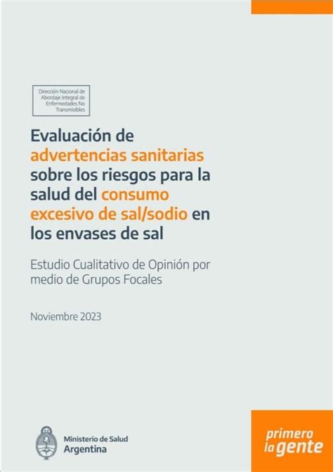 Evaluación De Advertencias Sanitarias Sobre Los Riesgos Para La Salud