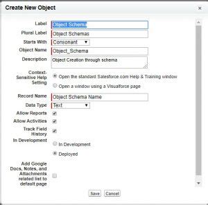 What Is Schema Builder In Salesforce