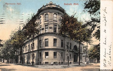 Harmonie Club Postcards Historic Detroit