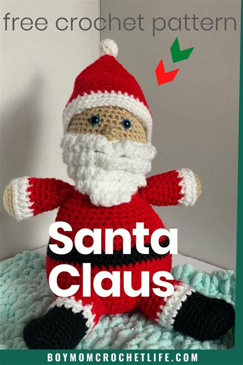 Free Santa Crochet Pattern Crochet Patterns Crochet Christmas Ts