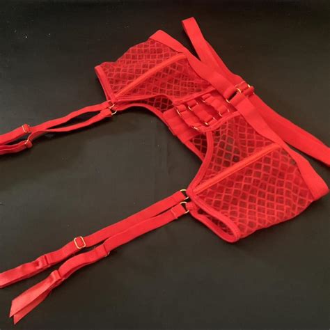 Nwot Ann Summers Sexy Red Jessie Suspender Belt Depop