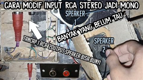 Cara Agar Output Speaker Bisa Bunyi Nya Dengan Tancapan Jeck Rca