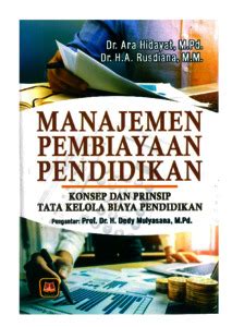 Manajemen Pembiayaan Pendidikan Konsep Dan Prinsip Tata Kelola Biaya