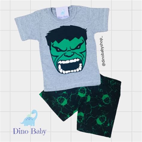 Conjunto Tem Tico Infantil Hulk Shopee Brasil