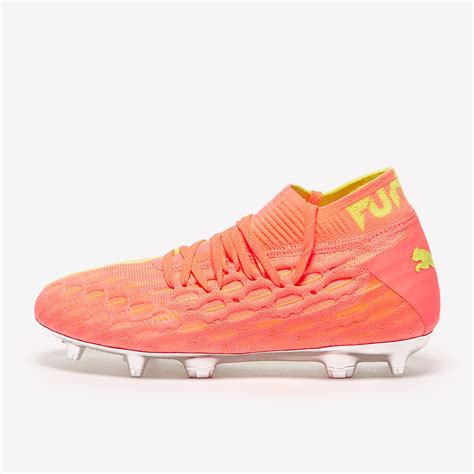 Puma Future Netfit Fg Ag Para Ni Os Energy Peach Amarillo Botas