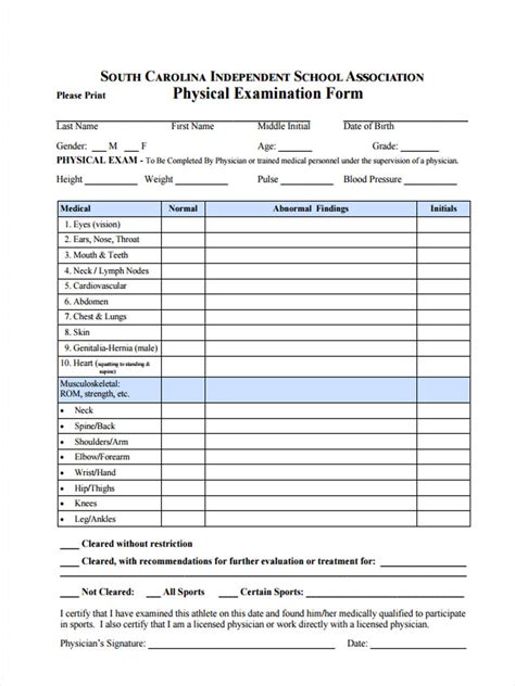 Wvssac Sports Physical Form Maria B Syed