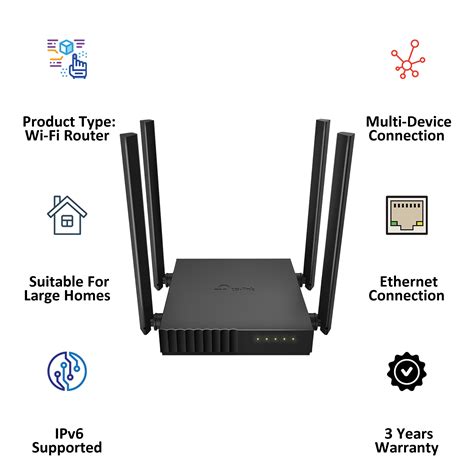 Buy Tp Link Archer C Ac Dual Band Wi Fi Router Antennas Lan