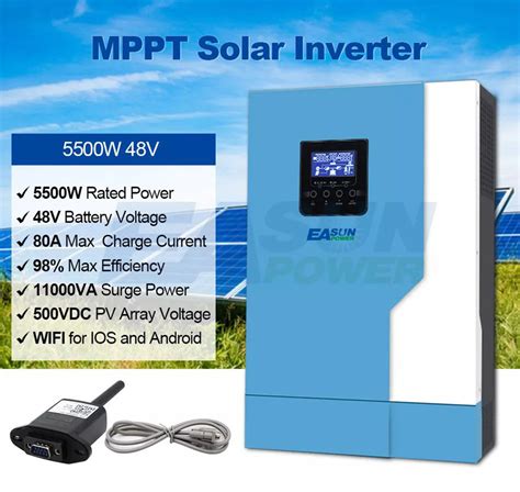 Easun Power W Solar Inverter Mppt A Solar Charger Vdc Pv