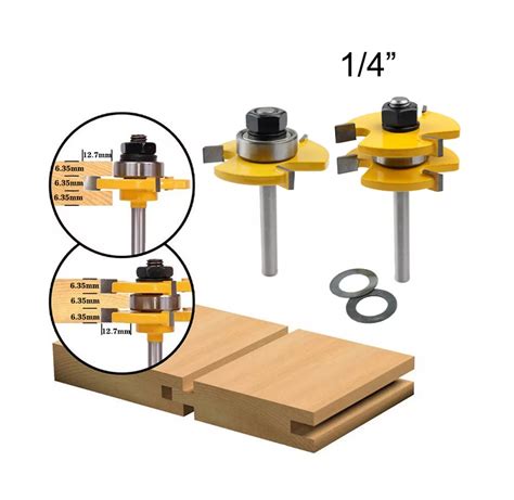 Brocas Fresas Router Ensamble Machimbrado Zanco 1 4 2 Piezas Coppel