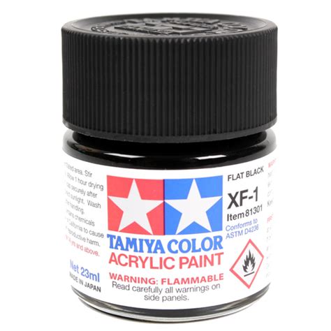 Tamiya Acrylic Mini XF 1 Flat Black Hobbymad Ie