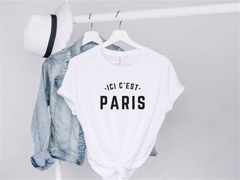 Ici C Est Paris T Shirt This Is Paris Tee Welcome To Etsy