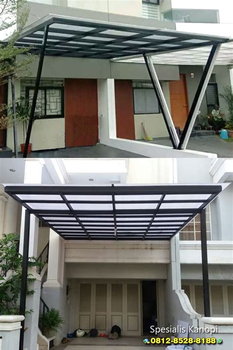 Desain Cantik Kanopi Minimalis Atap Polycarbonate House Roof