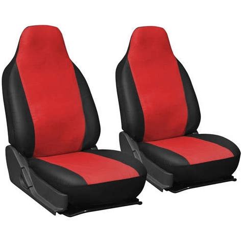 Oxgord 2 Piece Integrated Faux Leather Bucket Seat Covers Universal Fit For Cartruckvansuv