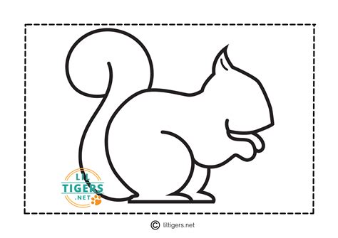 Squirrel Template Printable