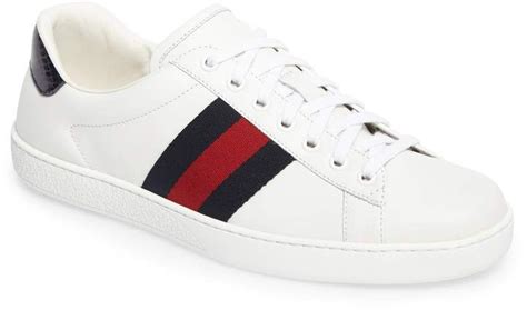 Gucci New Ace Clean Web Stripe Sneaker Men Nordstrom Striped Sneakers Sneakers N Stuff