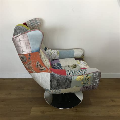 Space Swivel Wing Chair – Long Eaton Patchwork Furniture