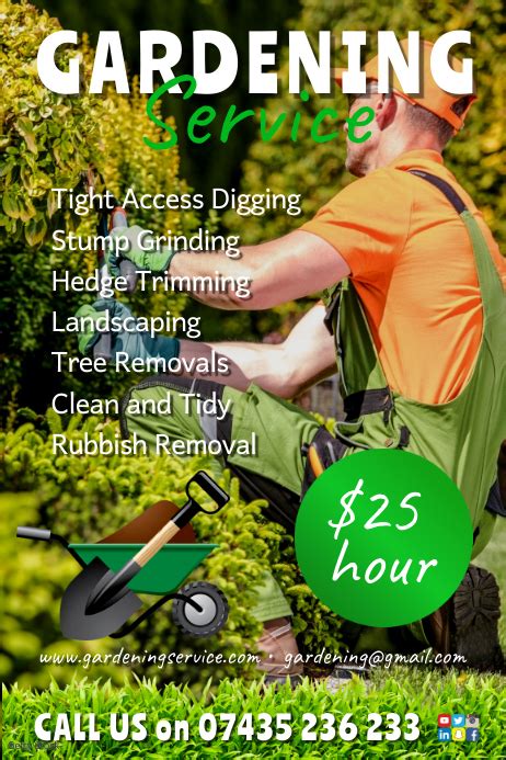 Gardening Company Flyer Template Postermywall