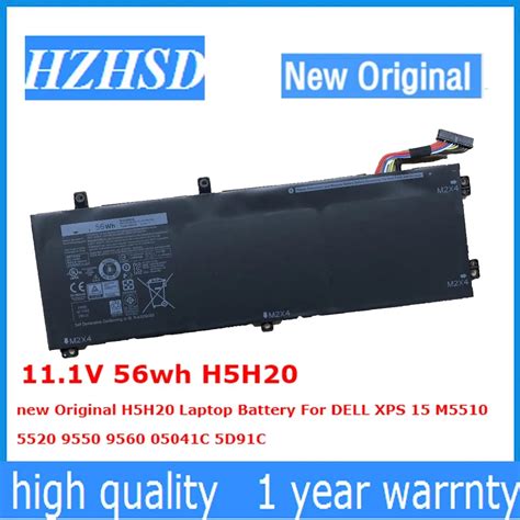 V Wh H H New Original H H Laptop Battery For Dell Xps