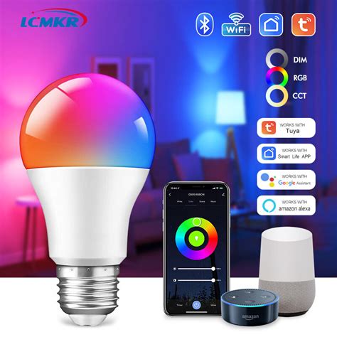 Lcmkr Tuya Smartlife Smart Led Bulb E Rgb Wi Fi Wifi Blutooth Bulb