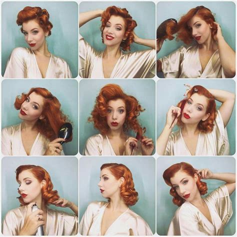 11 Fine Beautiful Easy Vintage Hairstyles For Medium Hair