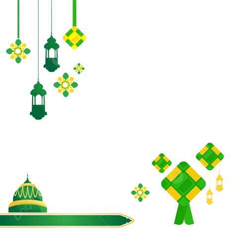 Ketupat Lebaran Vector Art Png Dekorasi Ketupat Lebaran Latar