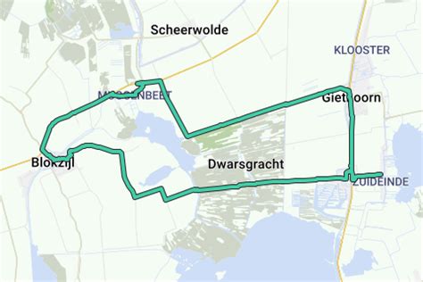 Muggenbeet Giethoorn Blokzijl Muggenbeet Recreatieve Fietsroute