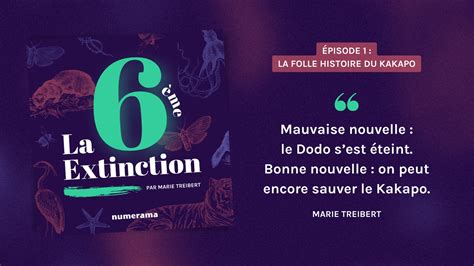 Coutez La E Extinction La S Rie Audio Numerama Avec Marie