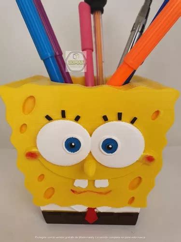 Lapicero Bob Esponja Impreso D Portal Piz Esponja Disney